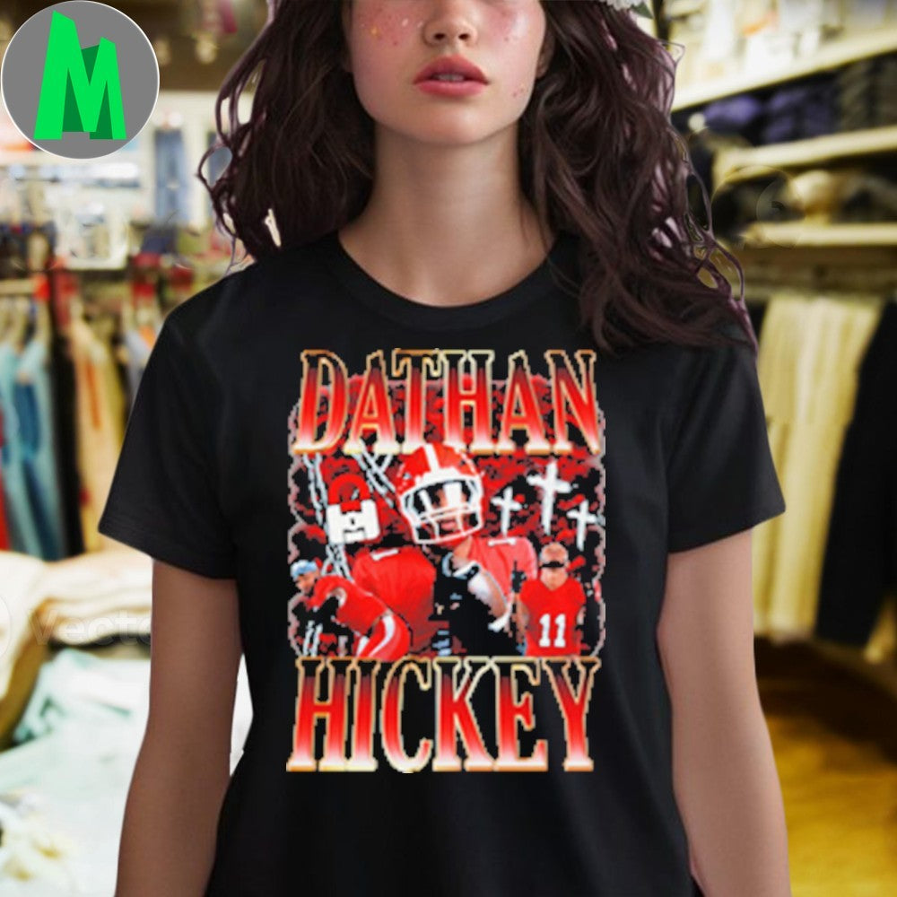 Design Dathan Hickey #11 Football Player Graphic T-Shirt
