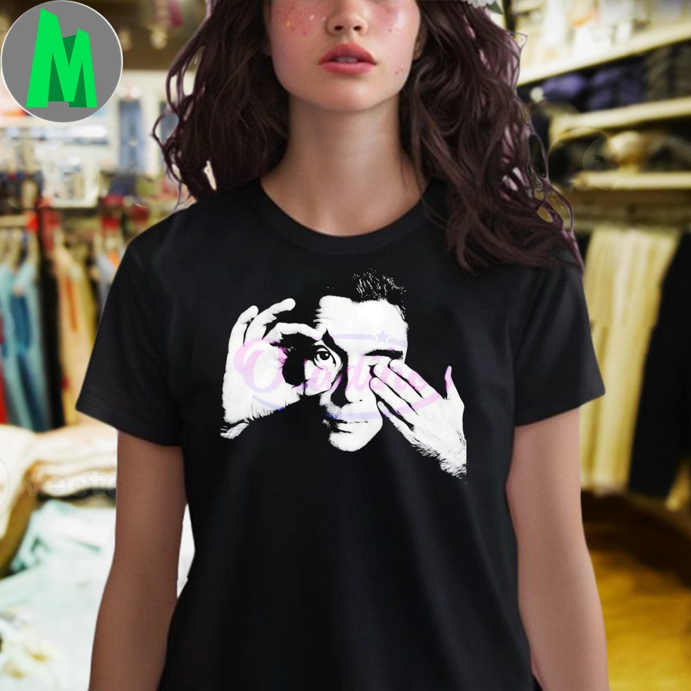 Design David Byrne Optical Illusion Retro Monochrome Shirt