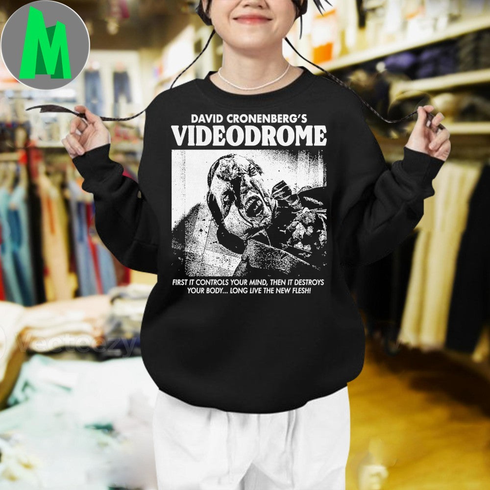 Design David Cronenberg’s Videodrome Cult Classic Horror T-Shirt