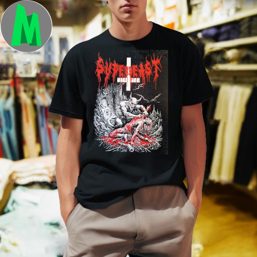 Design Demonic Bloody Ritual Horror Graphic T-Shirt