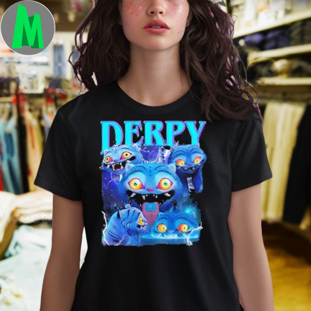 Design Derpy K-Pop Demon Hunter Cats Graphic T-Shirt