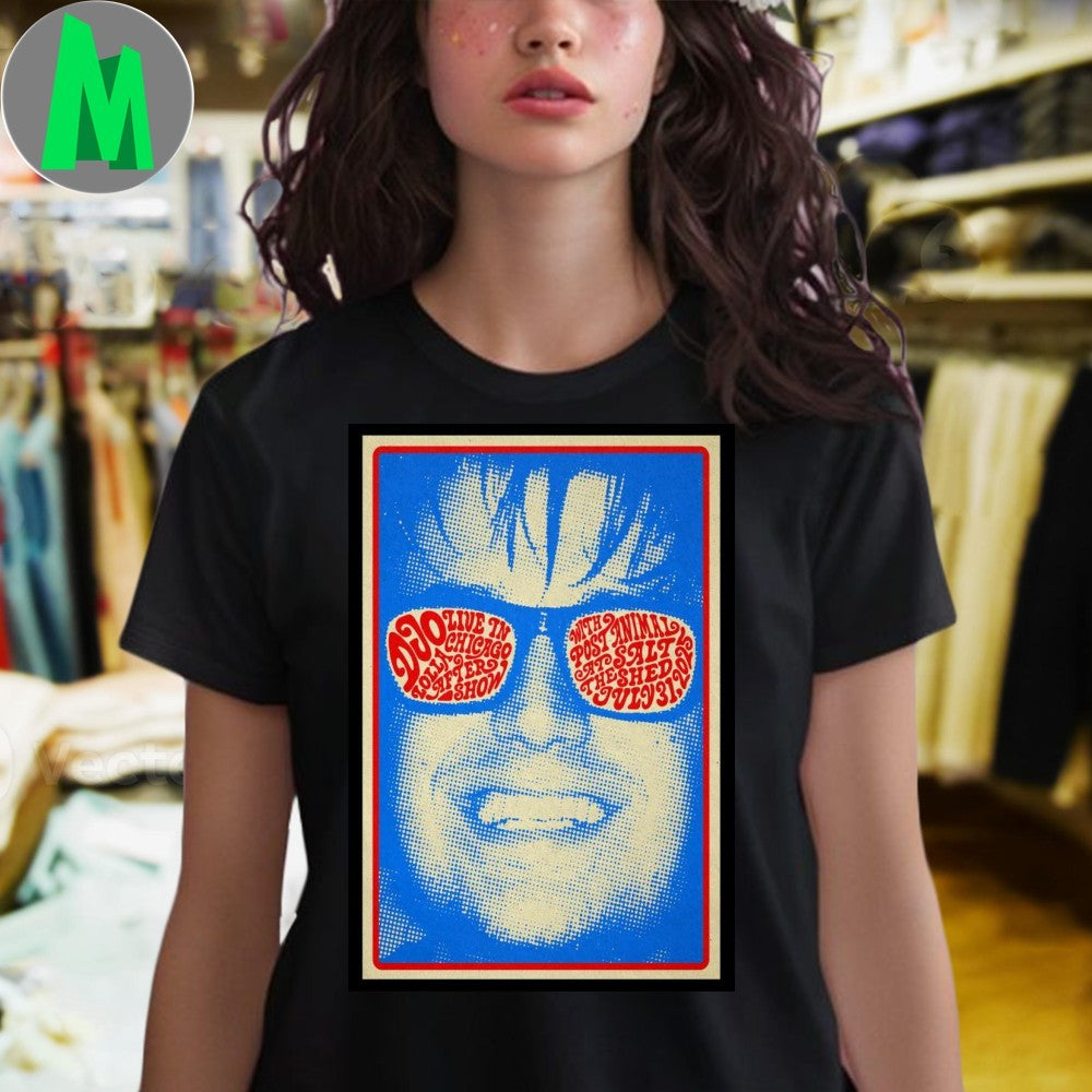 Design Djo Post Animal The Salt Shed Chicago 2025 Concert Poster Shirt