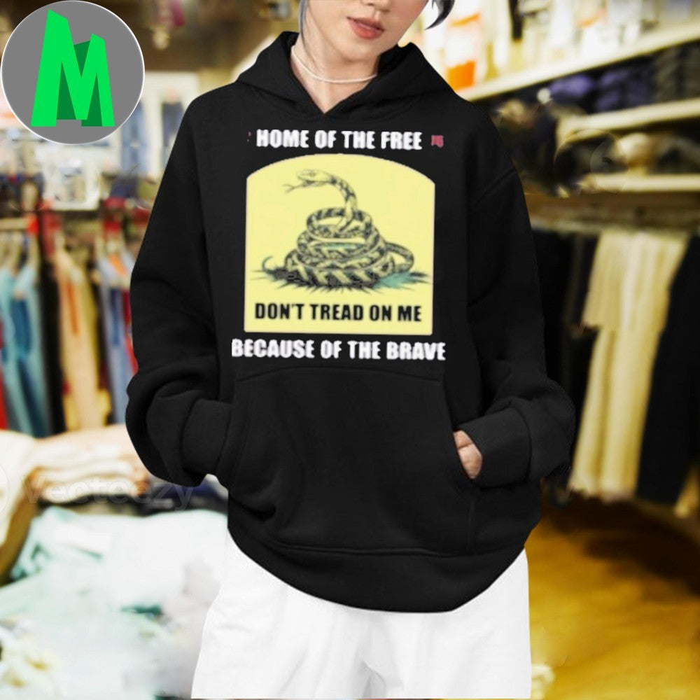 Design Dont Tread On Me 1776 Home Of Free Gadsden Flag Patriotic Shirt