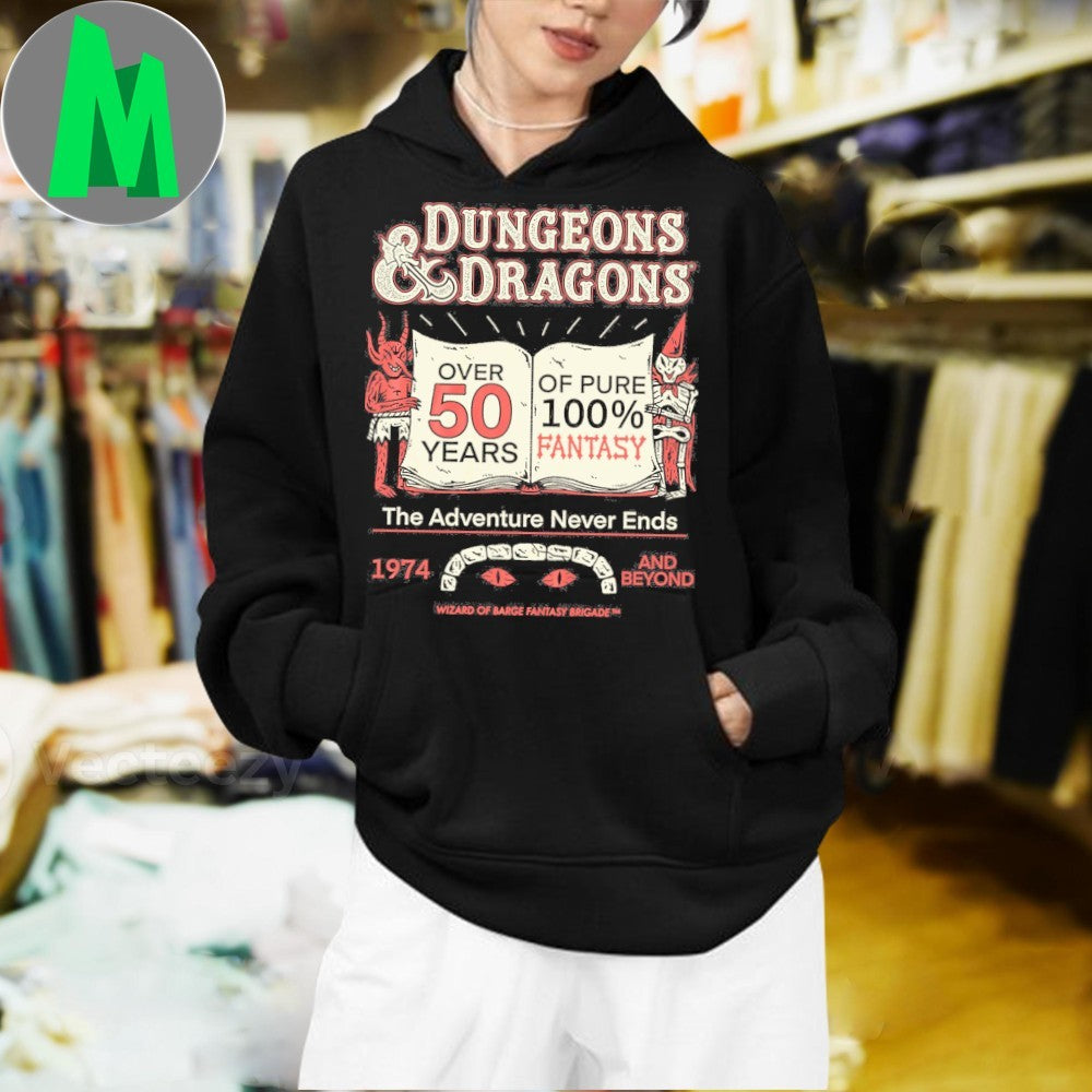 Design Dungeons & Dragons 50th Anniversary Fantasy T-Shirt