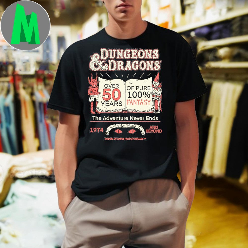 Design Dungeons & Dragons 50th Anniversary Fantasy T-Shirt
