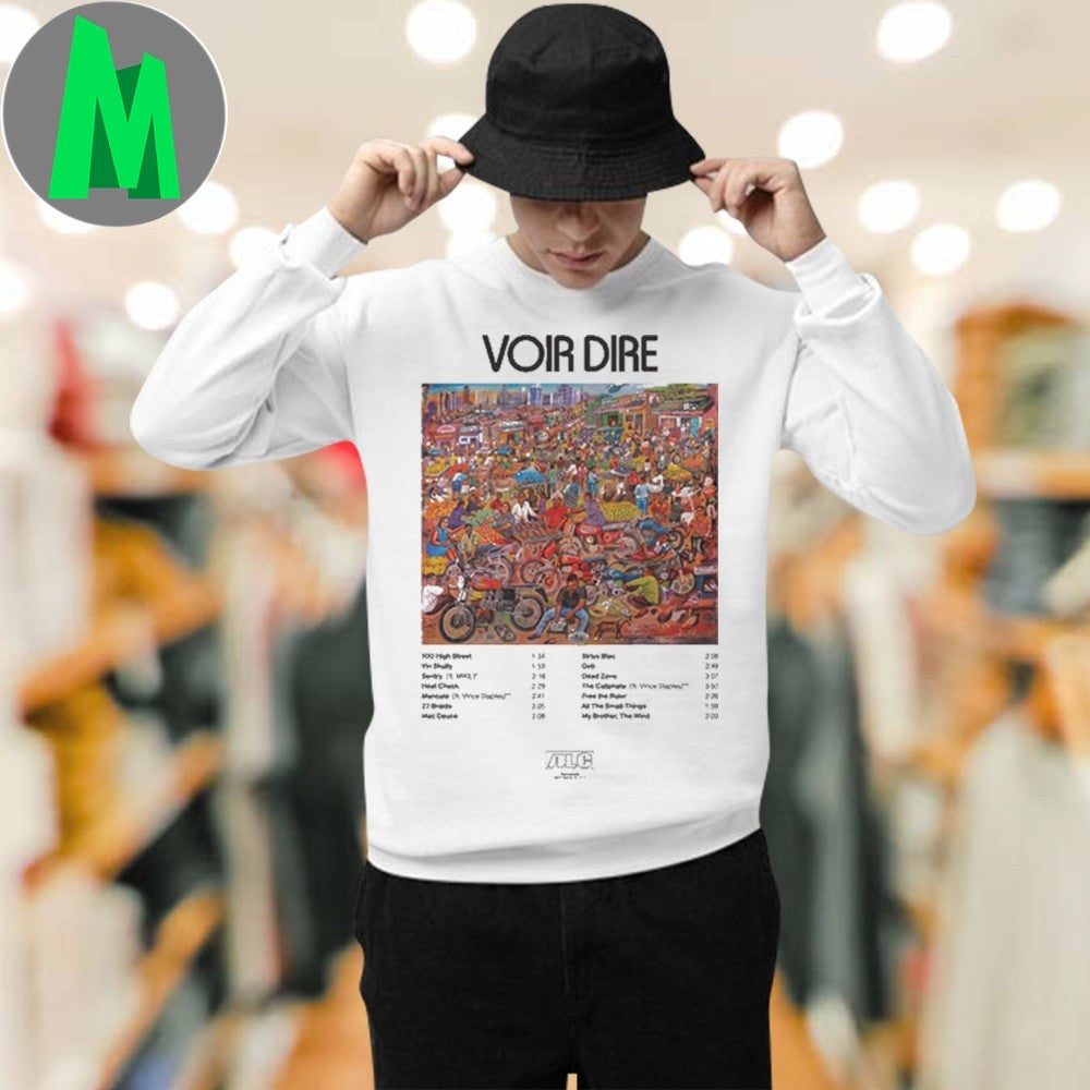 Design Earl Sweatshirt & The Alchemist VOIR DIRE Album Art Shirt