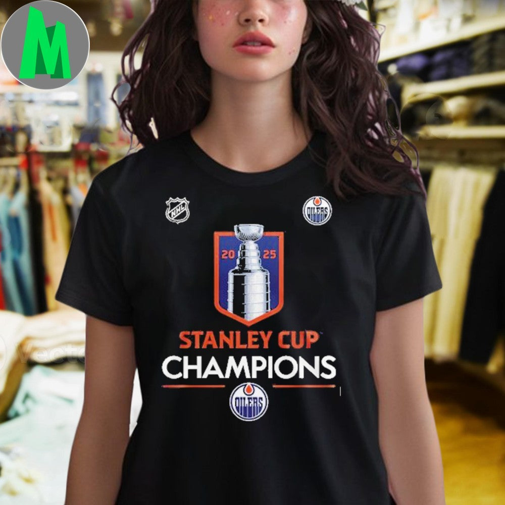 Design Edmonton Oilers NHL Stanley Cup 2025 Champions Fan T-Shirt