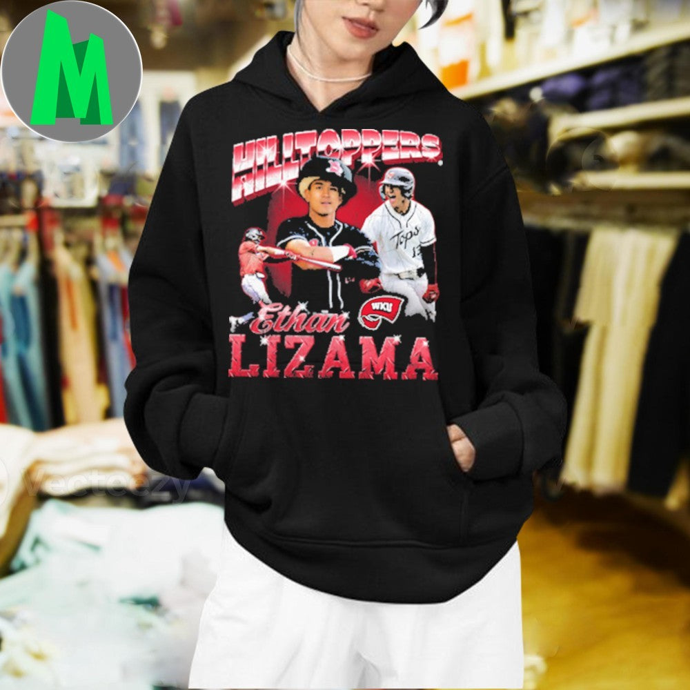 Design Ethan Lizama Hilltoppers 90s Vintage Baseball Player Fan T-Shirt