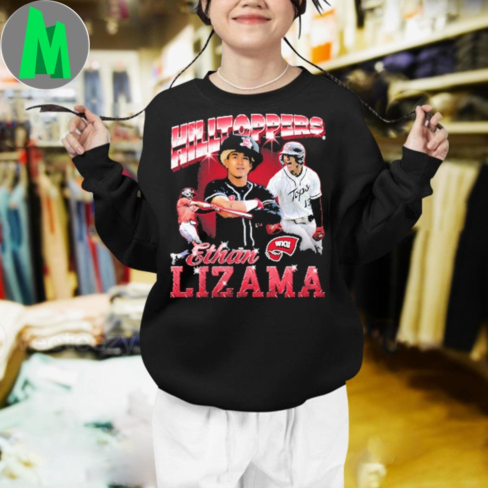 Design Ethan Lizama Hilltoppers 90s Vintage Baseball Player Fan T-Shirt