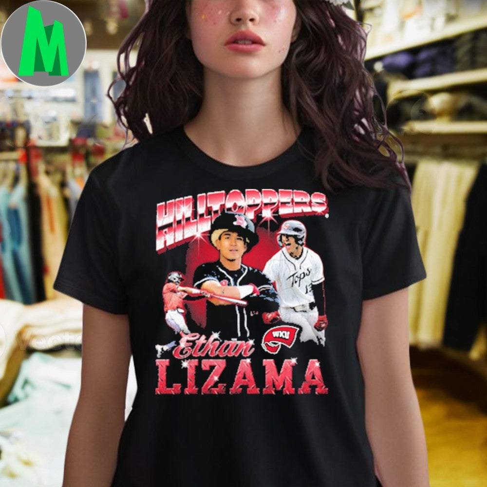 Design Ethan Lizama Hilltoppers 90s Vintage Baseball Player Fan T-Shirt