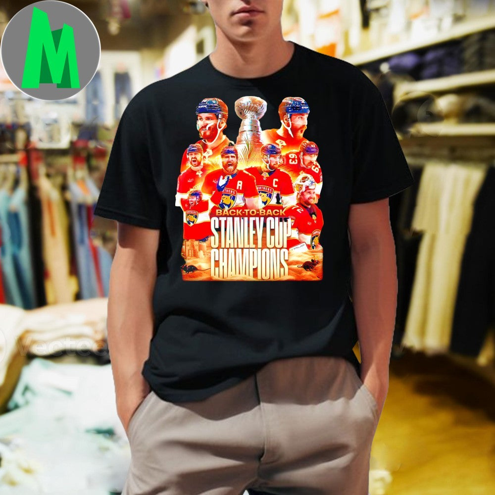 Design Florida Panthers Back To Back Stanley Cup Champions 2025 Shirt