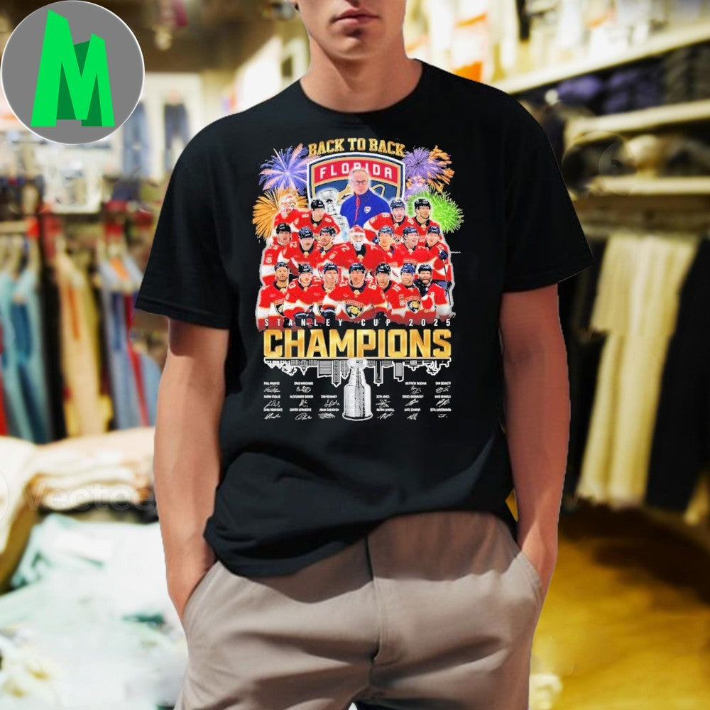 Design Florida Panthers Back To Back Stanley Cup Champions Shirt