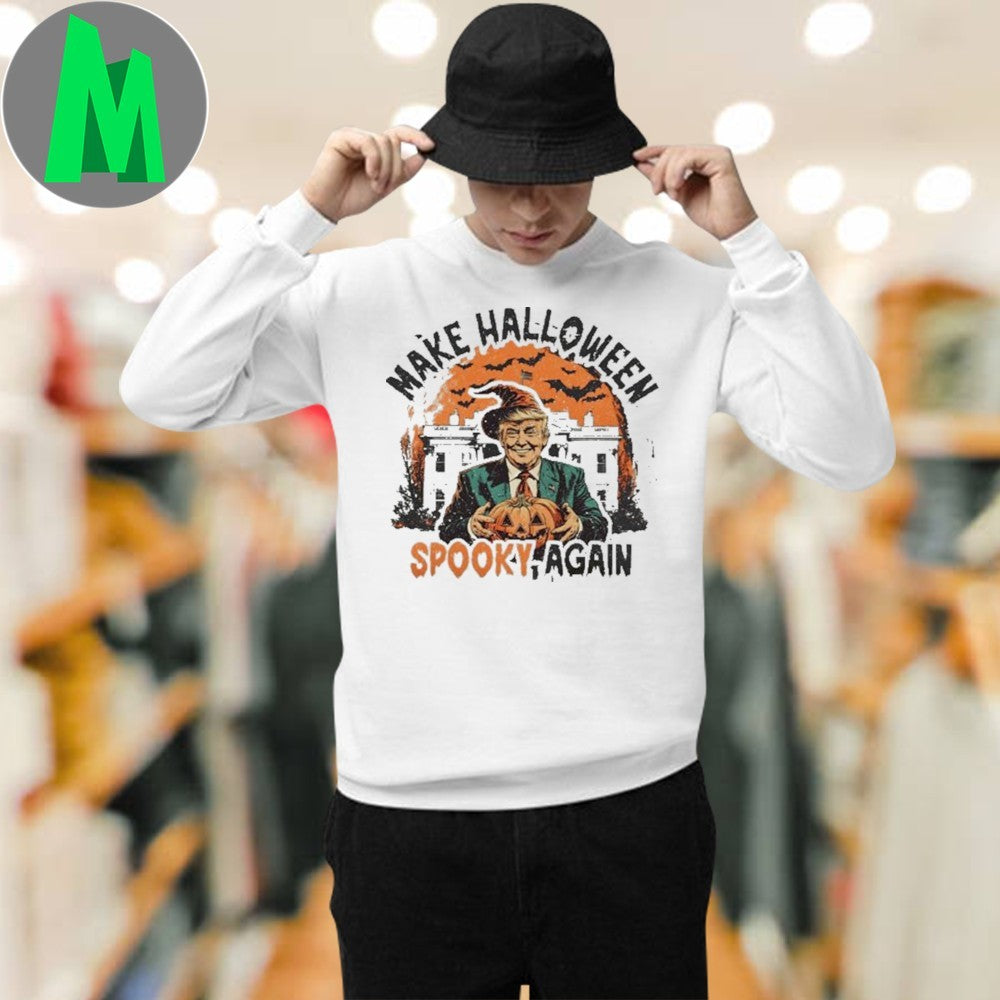 Design Funny Trump Make Halloween Spooky Again Shirt