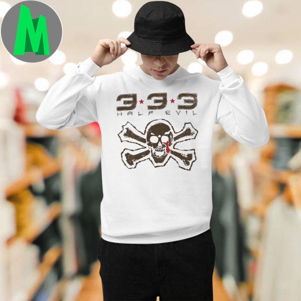 Design Half Evil Skull & Crossbones Shirt