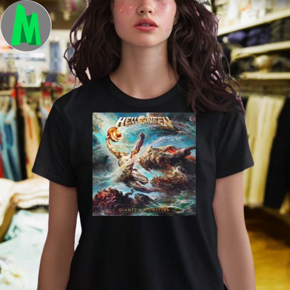 Design Helloween Giants and Monsters Album Cover Metal Band T-Shirt