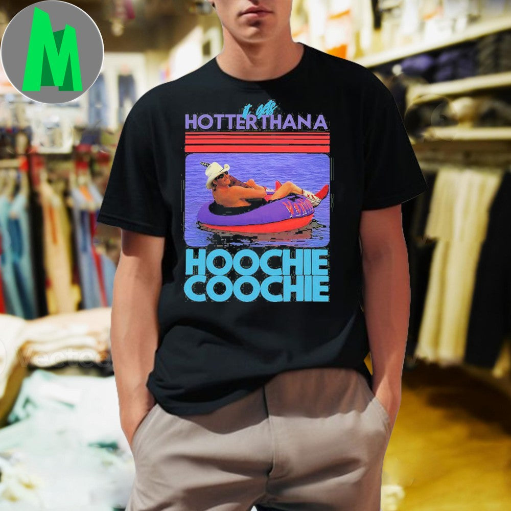 Design Hotter Than A Hoochie Coochie Retro Lake Party Vacation T-Shirt