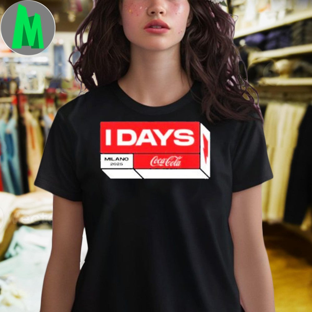 Design I-Days Festival Milano 2025 Cocacola Italy Merch From June 2-August 27 2025 Shirt