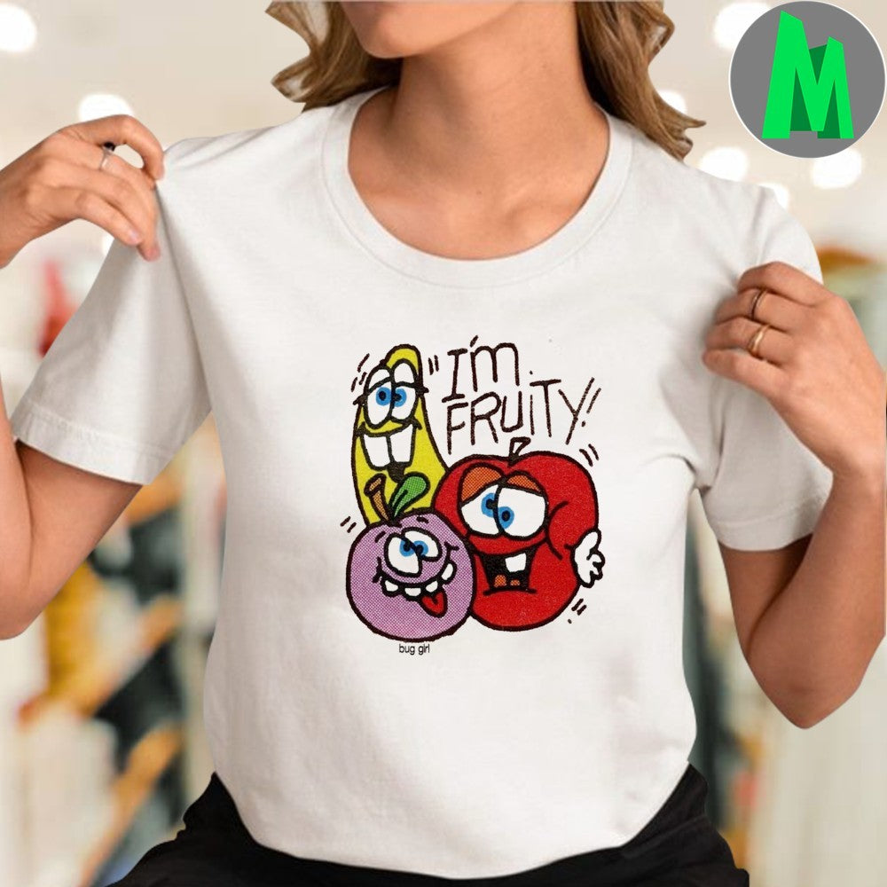 Design I’m Fruity! Cartoon Fruit Graphic T-Shirt by Bug Girl