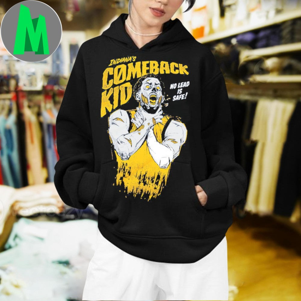 Design Indiana’s Comeback Kid No Lead Is Safe Sports T-Shirt