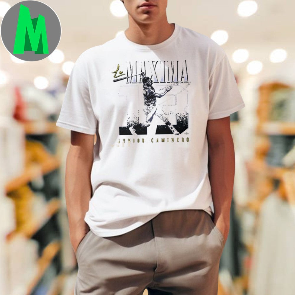 Design Junior Caminero La Maxima #13 Tampa Bay Baseball T-Shirt