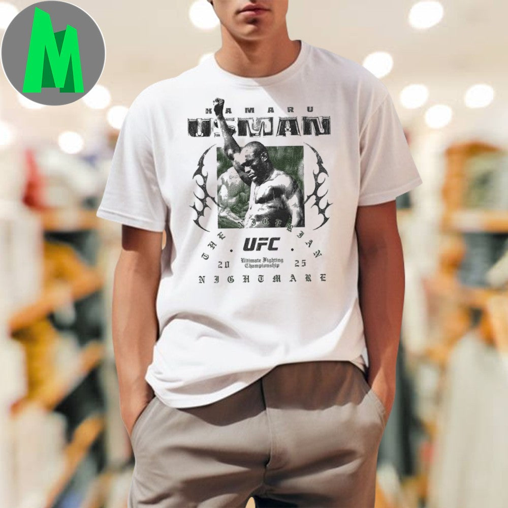 Design Kamaru Usman UFC Ultimate Fighting Championship Nightmare 2025 Graphic T-Shirt