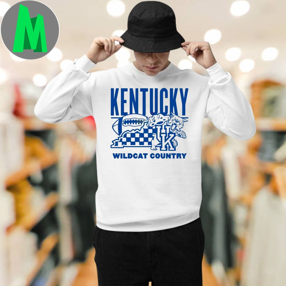 Design Kentucky Wildcat Country College Football Logo Mascot Shirt