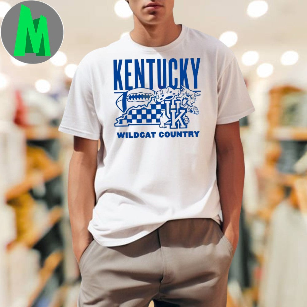 Design Kentucky Wildcat Country College Football Logo Mascot Shirt