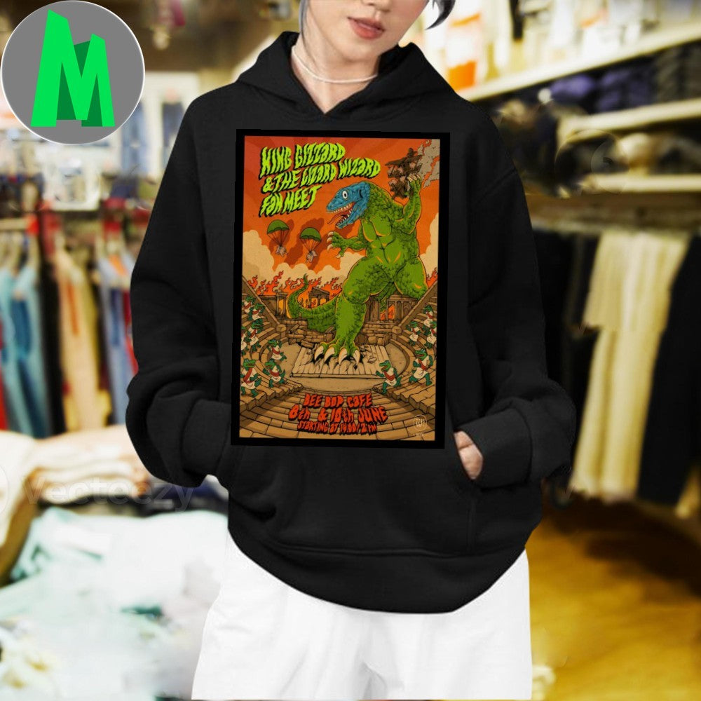 Design King Gizzard & The Lizard Wizard Tour 2025 Ancient Theatre Plovdiv June 8 & 10 Concert Poster Psychedelic Rock Band Fan Apparel T-Shirt