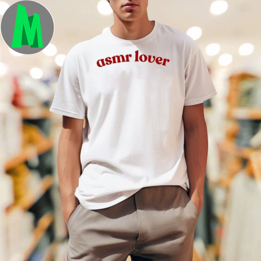 Design Liz Laughluvasmr ASMR Lover White Red Sweatshirt
