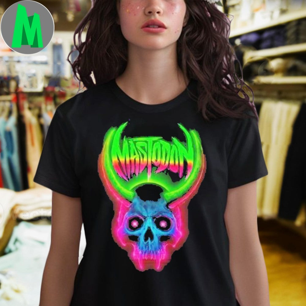 Design Mastodon Artist Series Neon Skull Shirt
