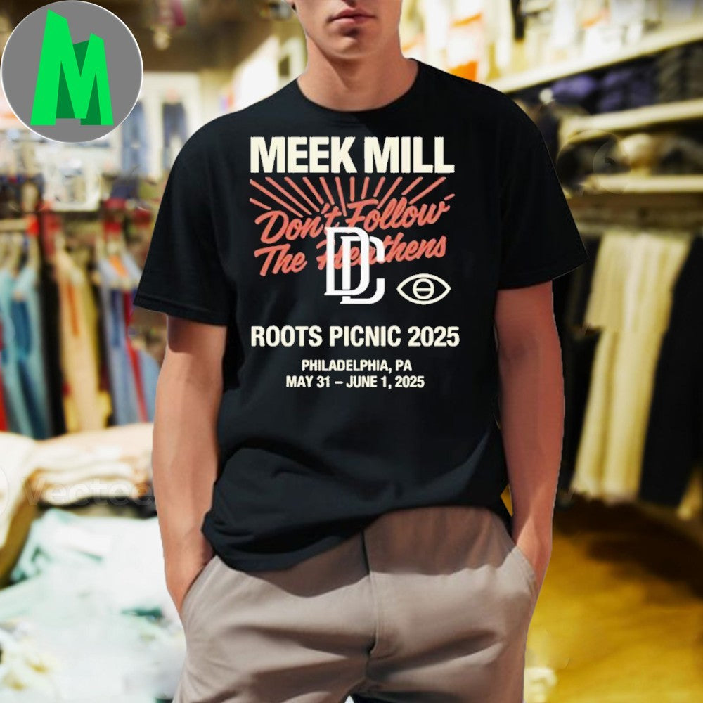 Design Meek Mill Merch Shop Store Meek Mill Roots Picnic Shirt