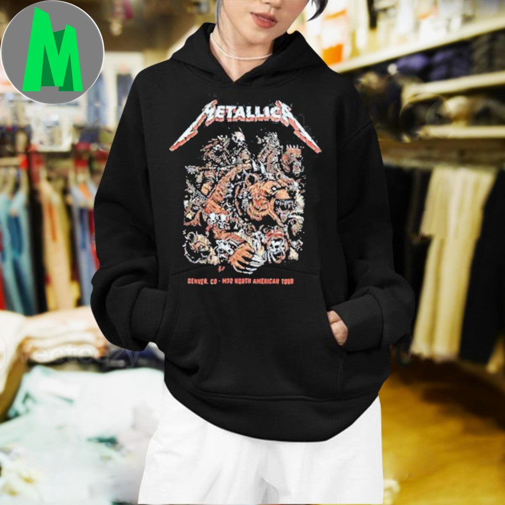 Design Metallica M72 Denver CO 2025 Empower Field At Mile High Night 1 June 27th Shirt