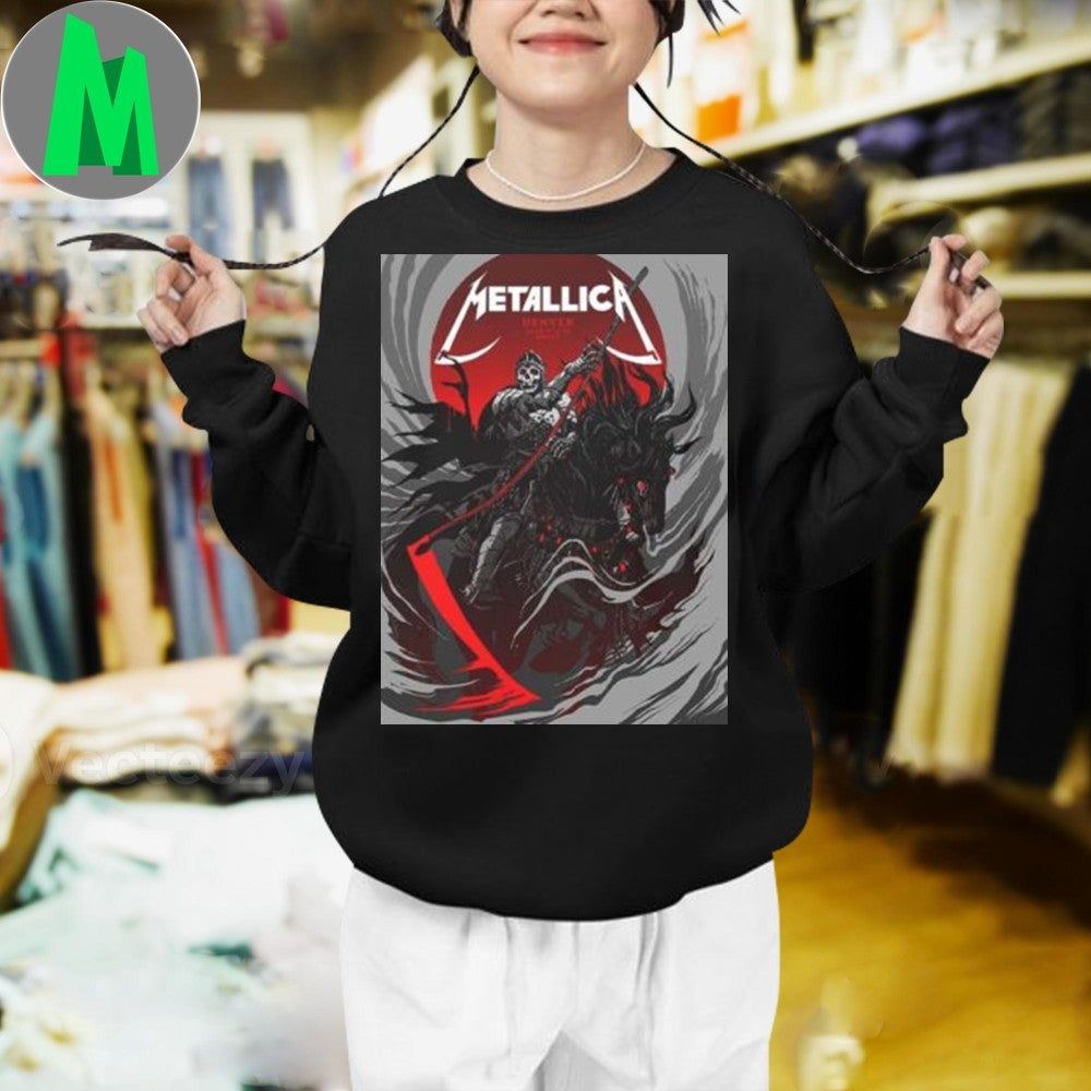 Design Metallica M72 Denver Pop-Up Shop Poster For Denver Colorado In Empower Field at Mile High On June 27 And 29 Tour 2025 Shirt