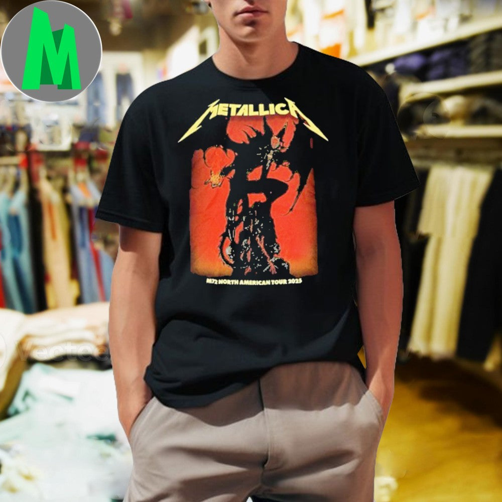 Design Metallica M72 Santa Clara Pop-Up Shop Merch Tee In Santa Clara California At Levis Stadium On June 20 And 22 Tour 2025 Shirt