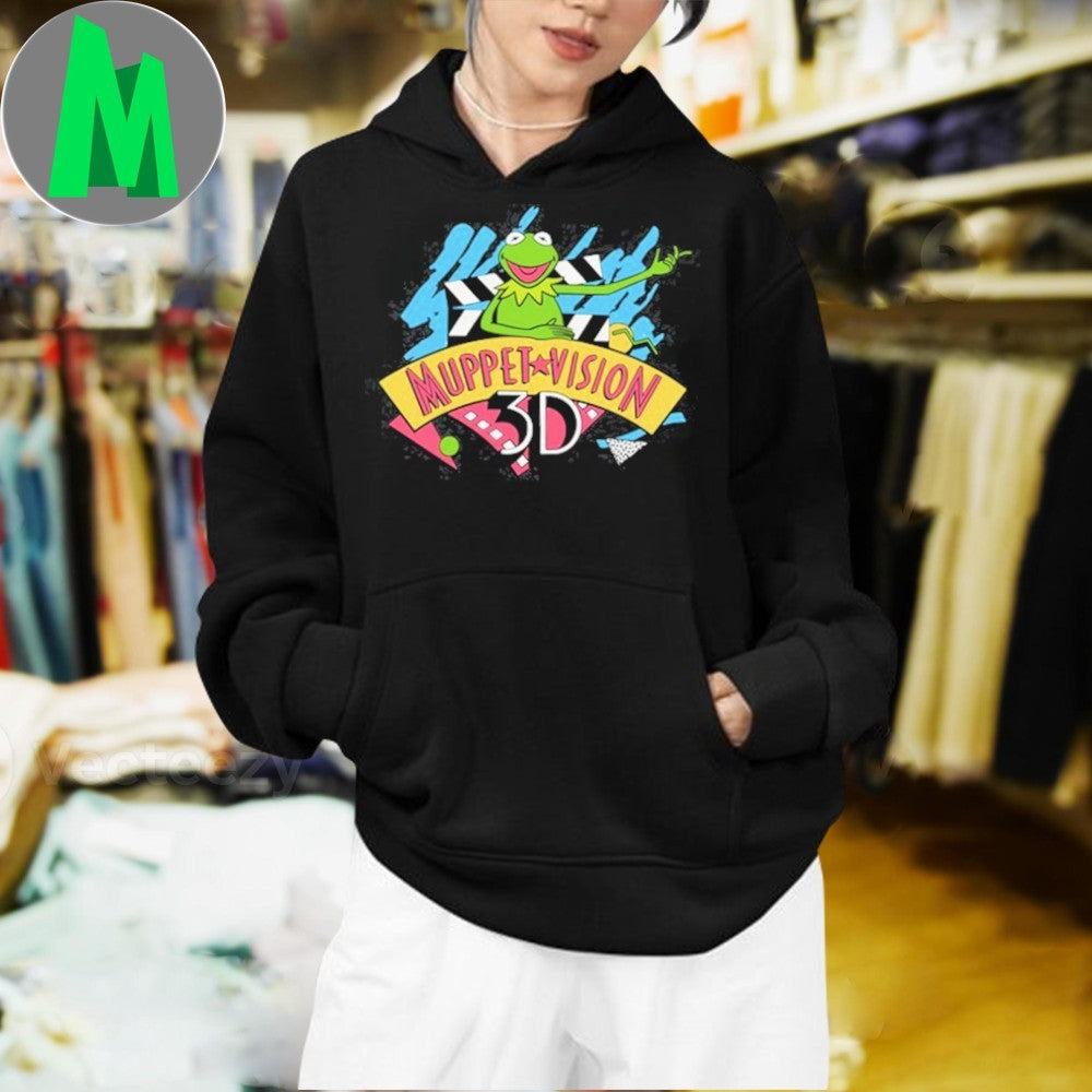 Design Muppet Vision 3D Kermit the Frog Retro 90s Graphic T-Shirt