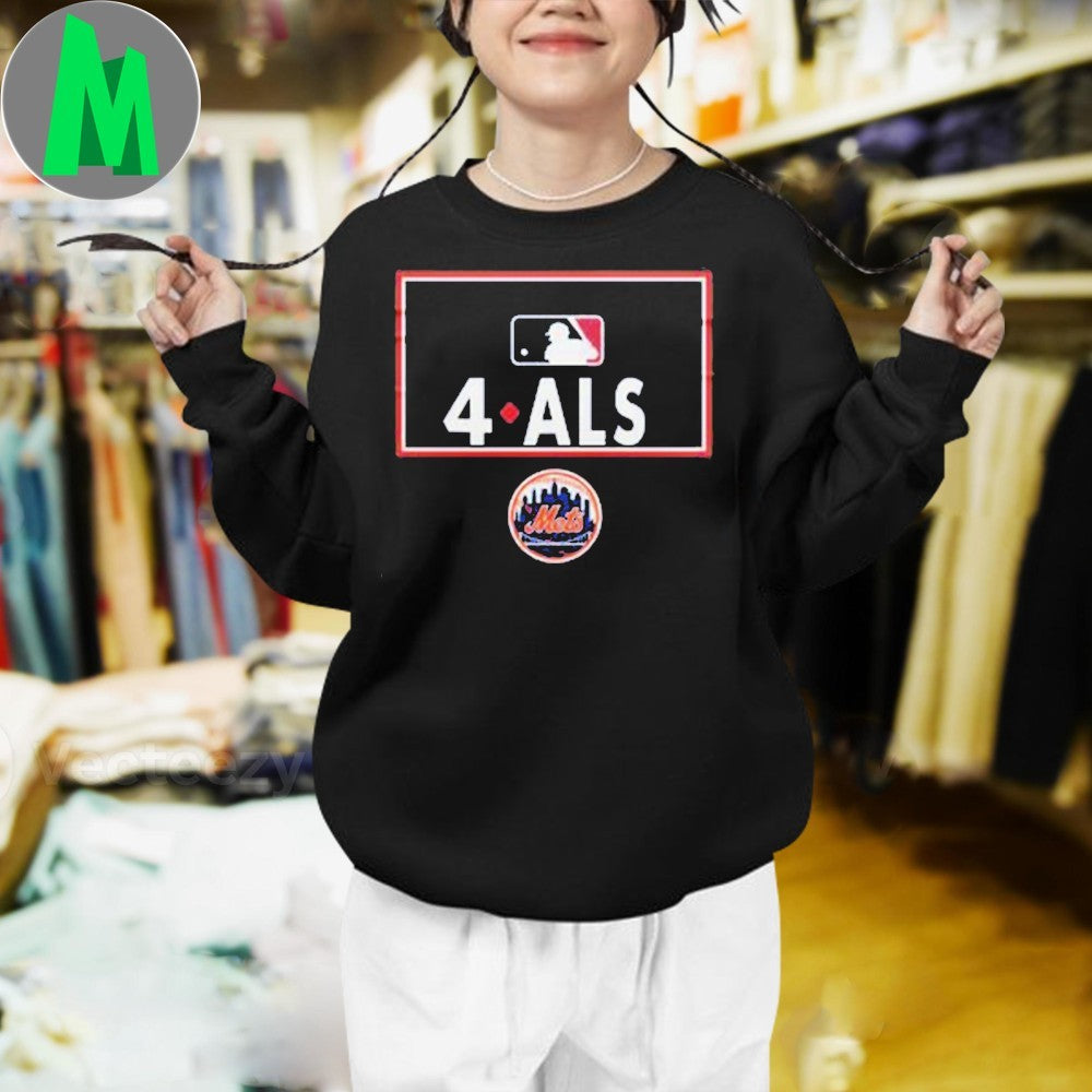 Design New York Mets Baseball MLB Awareness to ALS Logo Shirt