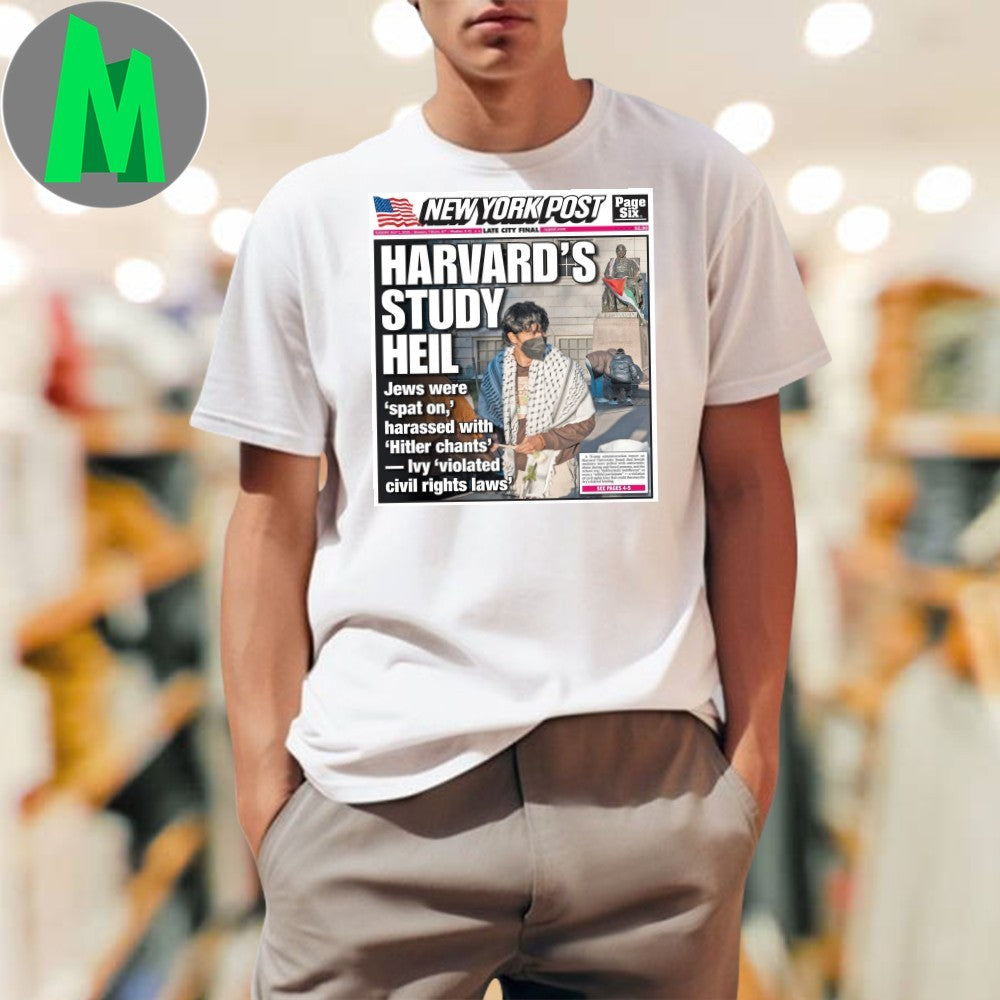 Design New York Post Harvard’s Study Heil Headline Shirt