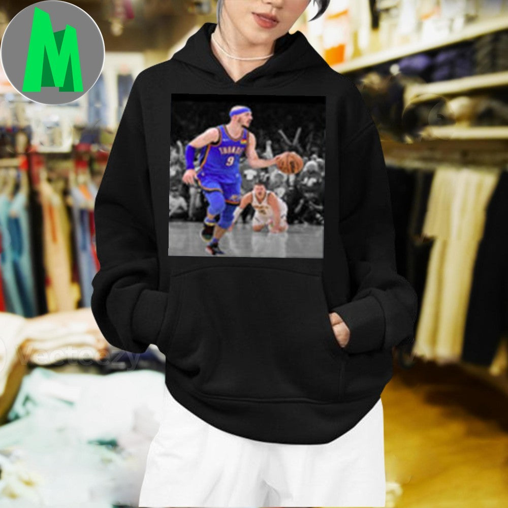 Design Number 9 Alex Caruso Funny Meme With Nikola Jokic Basketball NBA Premium Youth Shirt