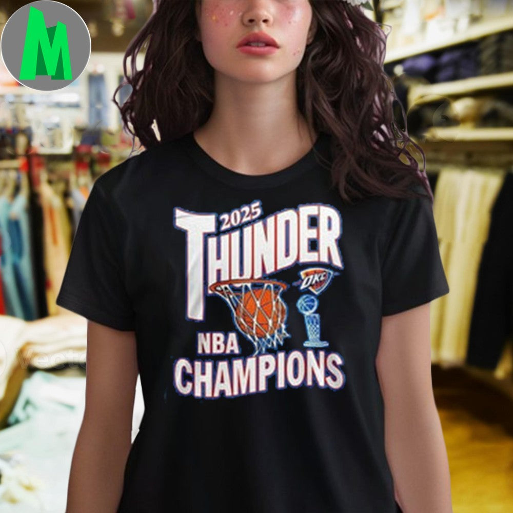 Design OKC Thunder 2025 NBA National Basketball Association Champions Graphic T-Shirt