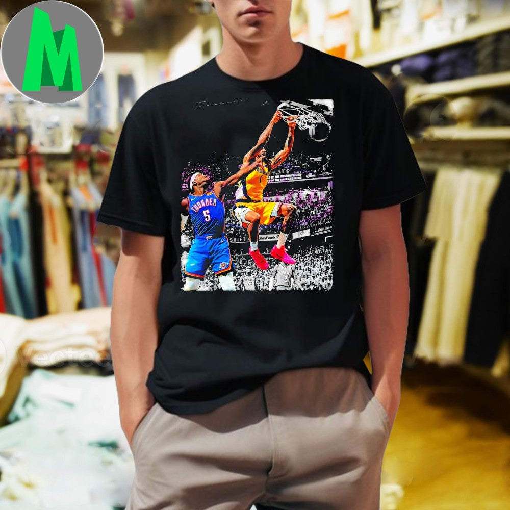 Design Obi Toppin Jr Powerful Dunk Basketball Shirt