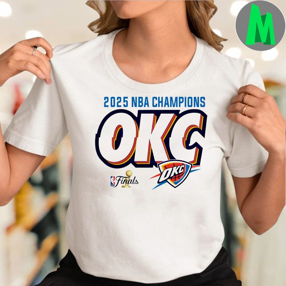 Design Oklahoma City Thunder OKC 2025 NBA Champions Finals Graphic T-Shirt
