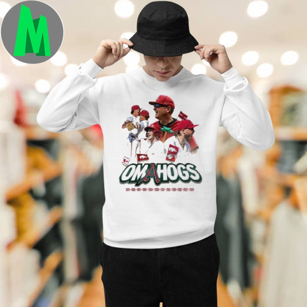Design Omahogs Razorbackology 1979-2025 Shirt
