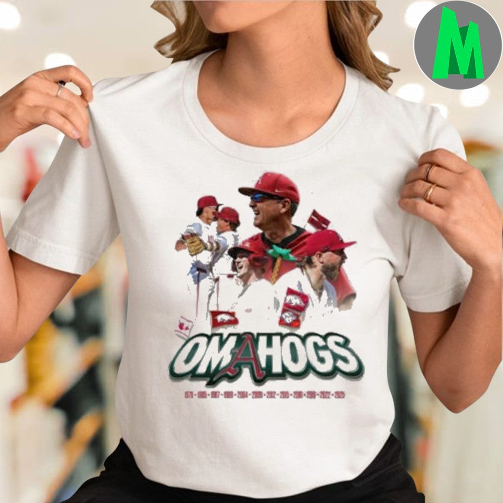 Design Omahogs Razorbackology 1979-2025 Shirt