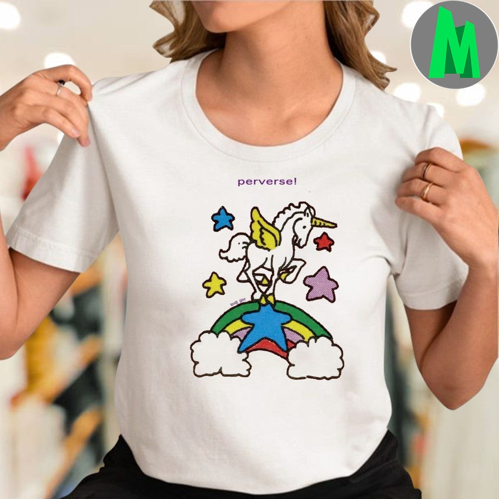 Design Perverse Unicorn Rainbow Stars Shirt