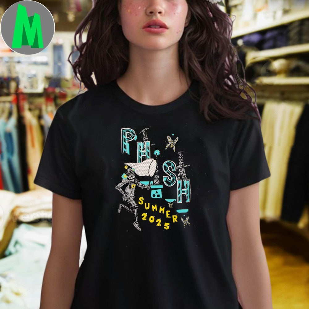 Design Pollock Robot Butterfly Summer 2025 Shirt