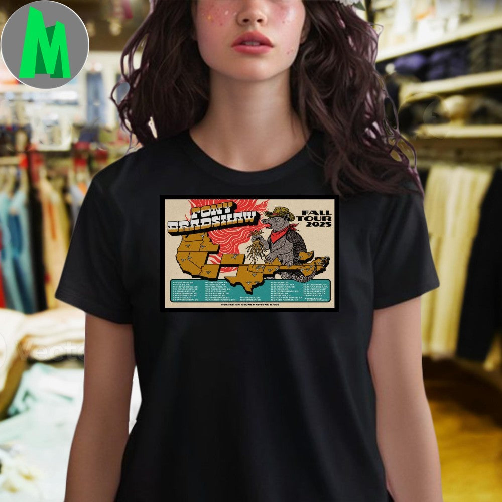 Design Pony Bradshaw 2025 Fall Tour Poster Shirt