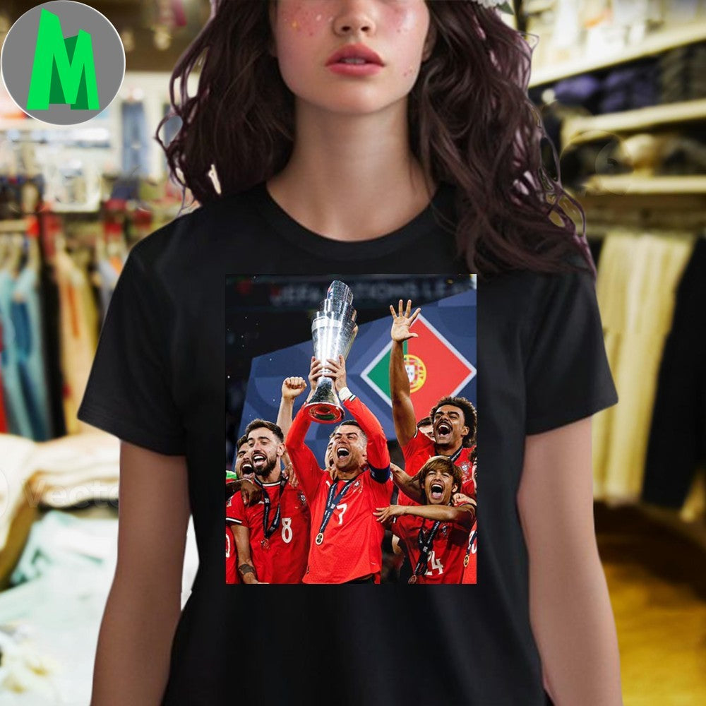 Design Portugal Claim Second UEFA Nations League Trophy In 2025 Shirt