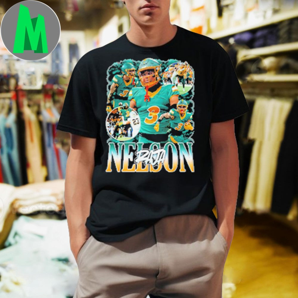 Design Raja Nelson #3 Football Player Fan T-Shirt