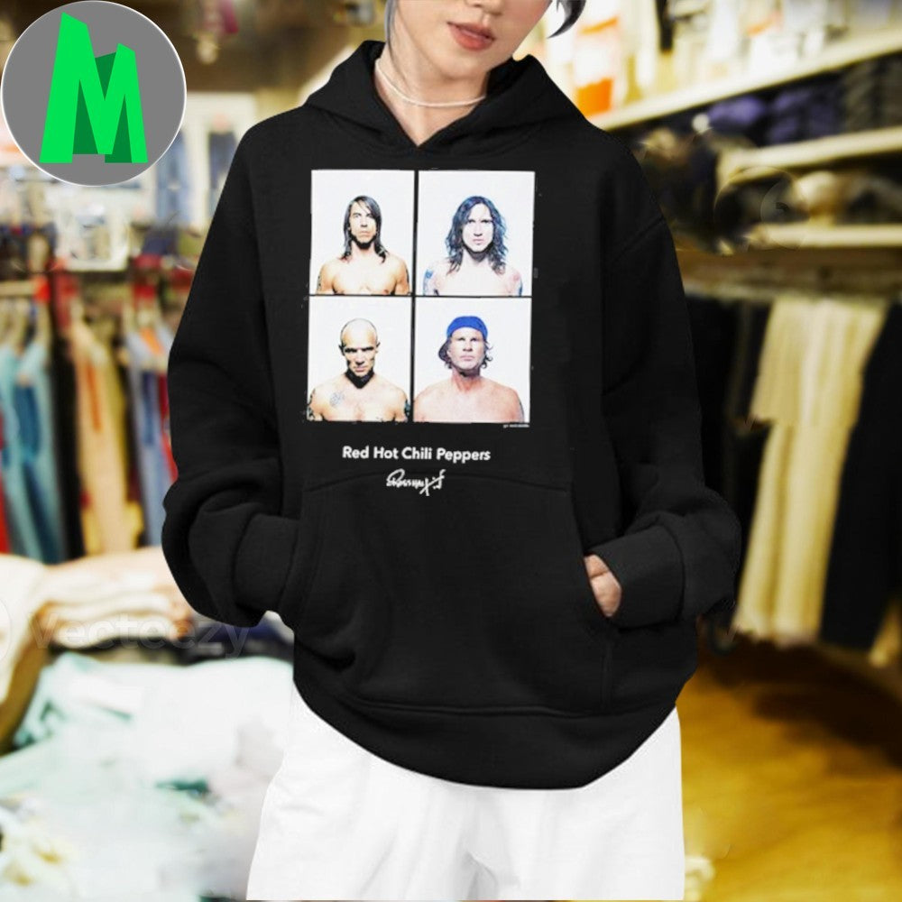 Design Red Hot Chili Peppers 4 Members Photo Grid Graphic T-Shirt
