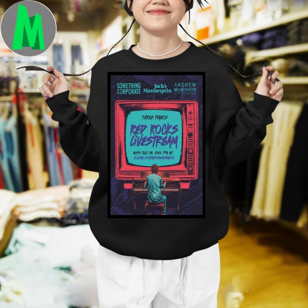 Design Red Rocks Livestream Poster Andrew McMahon Shirt